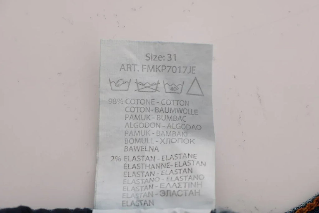 Frankie Morello Blue Wash Torn Dunfermile Slim Fit Jeans - Zeiniez