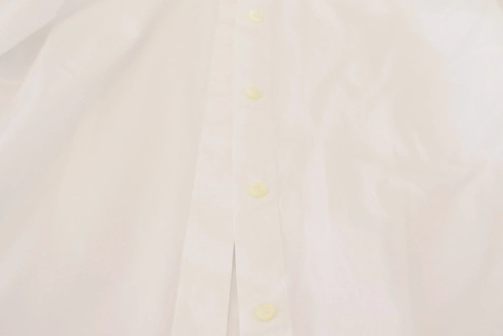 Dolce & Gabbana White Cotton Collared Long Sleeves Formal Top - Zeiniez