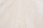 Dolce & Gabbana White Cotton Collared Long Sleeves Formal Top - Zeiniez