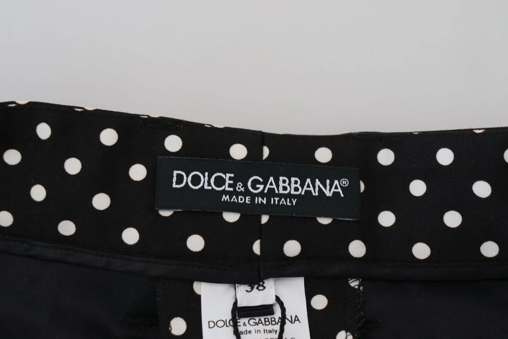 Dolce & Gabbana Multicolor Polka Dots High Waist Pants - Zeiniez
