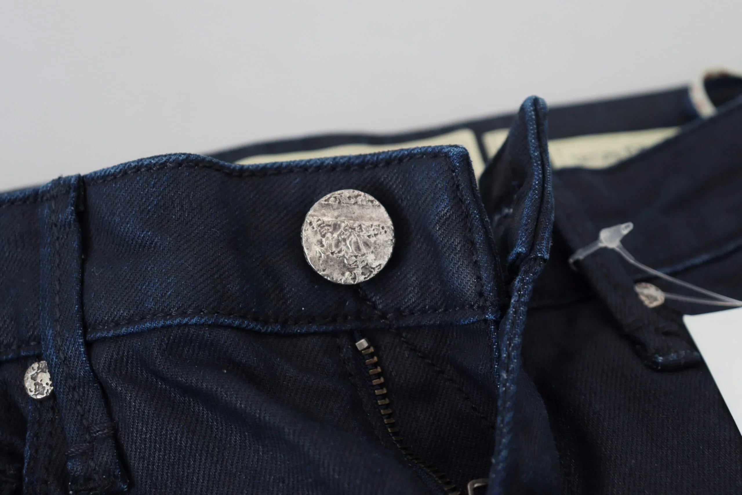 Acht Blue Cotton Low Waist Slim Fit Women Casual Denim Jeans - Zeiniez