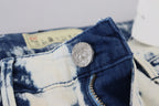 Acht White Blue Cotton Skinny Women Tattered Denim Jeans - Zeiniez