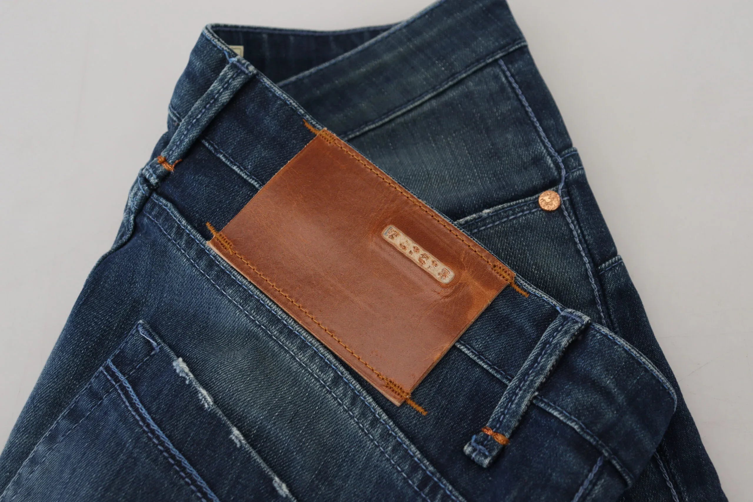 Acht Blue Cotton Slim Fit Women Casual Denim Jeans - Zeiniez