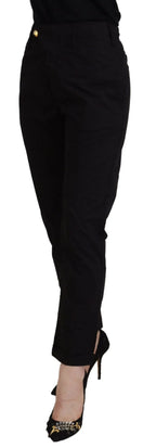 CYCLE Black Cotton Baggy High Waist Women Pants - Zeiniez