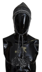 Dolce & Gabbana Gray Warm Fleece Ear Flaps Knit Beanie Hat - Zeiniez