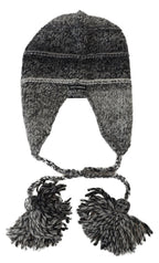 Dolce & Gabbana Gray Warm Fleece Ear Flaps Knit Beanie Hat - Zeiniez