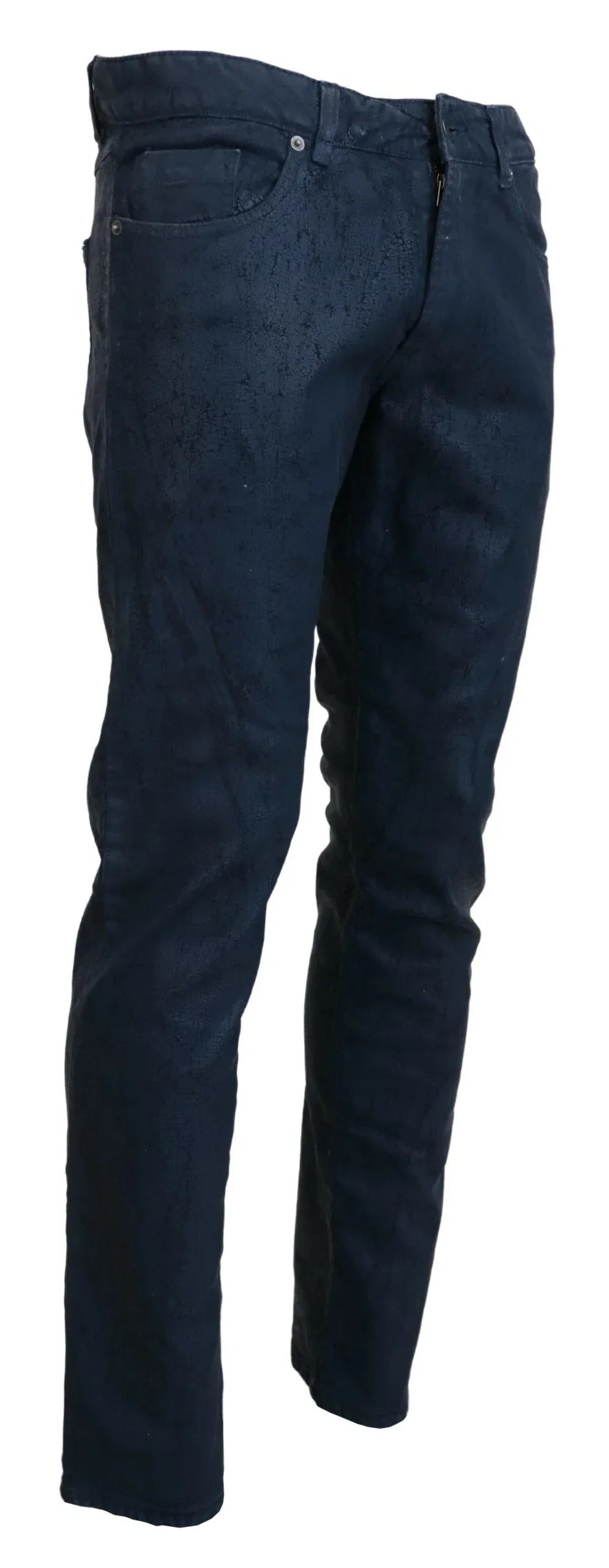 Exte Blue Cotton Tapered Slim Fit Men Casual Denim Jeans - Zeiniez