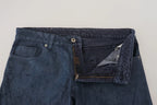 Exte Blue Cotton Tapered Slim Fit Men Casual Denim Jeans - Zeiniez