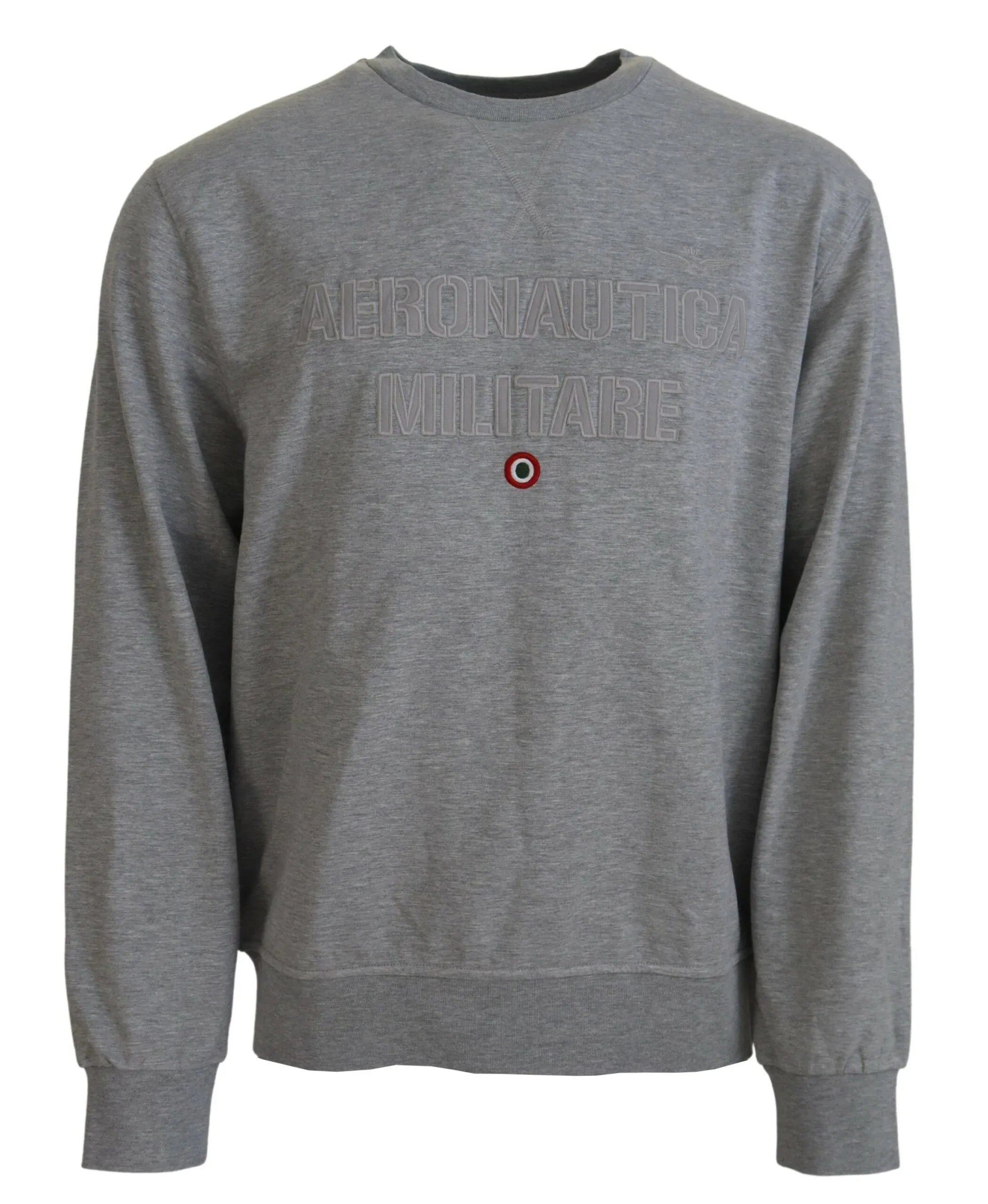 Aeronautica Militare Gray Men Pullover Sweatshirt Sweater - Zeiniez