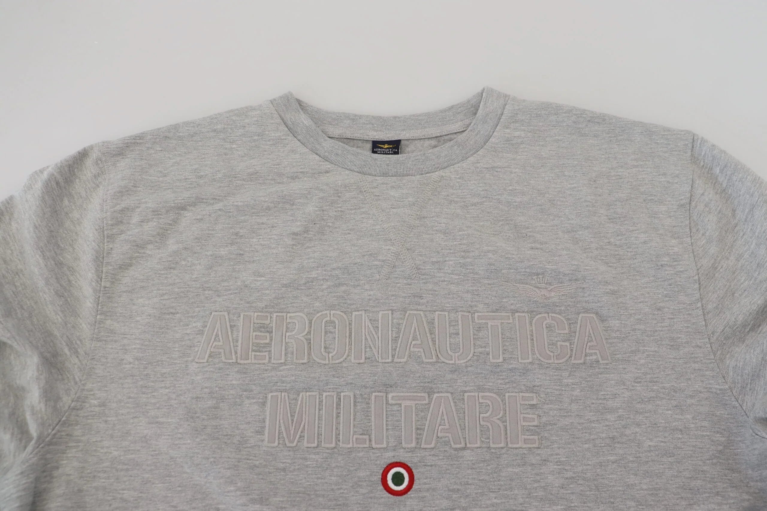 Aeronautica Militare Gray Men Pullover Sweatshirt Sweater - Zeiniez