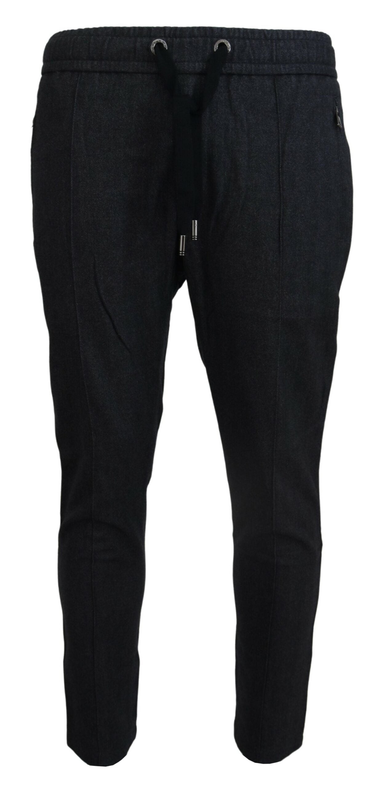 Dolce & Gabbana Gray Cotton Jogger Men Pants - Zeiniez