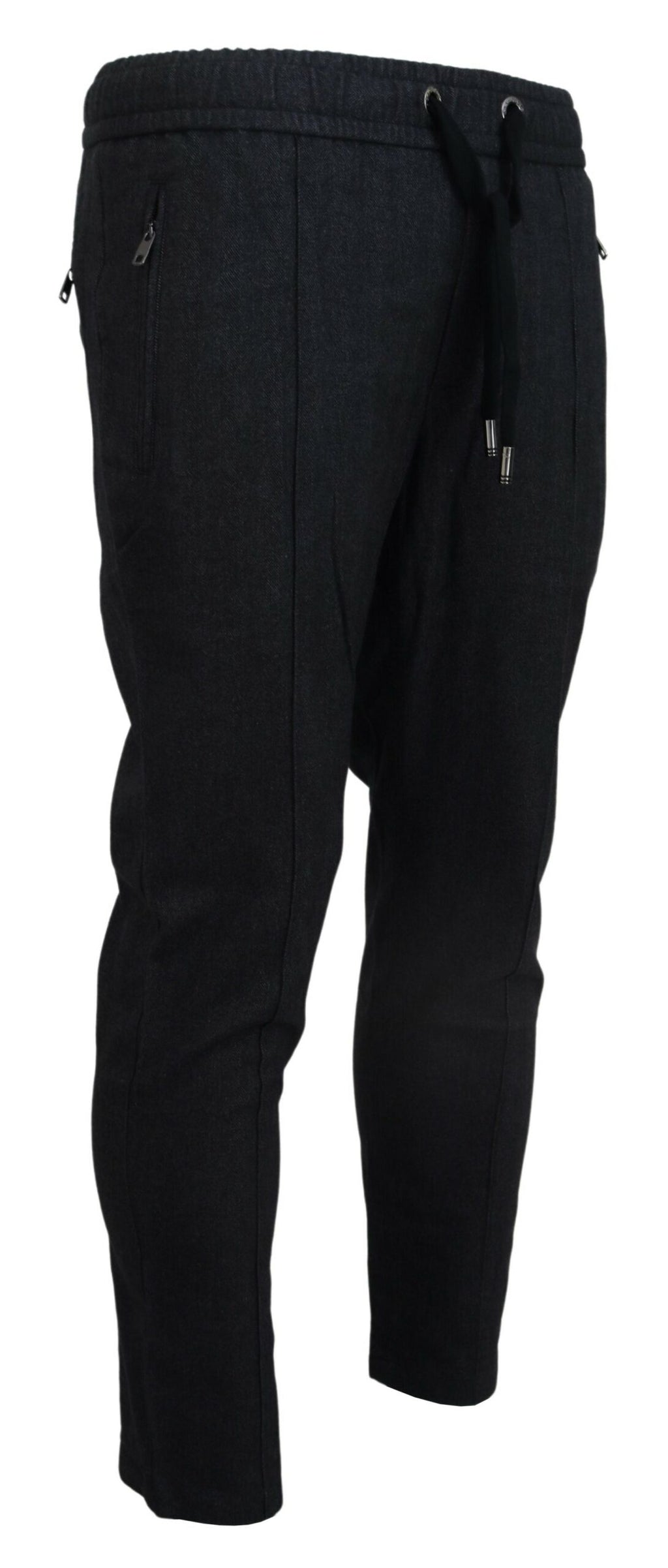 Dolce & Gabbana Gray Cotton Jogger Men Pants - Zeiniez