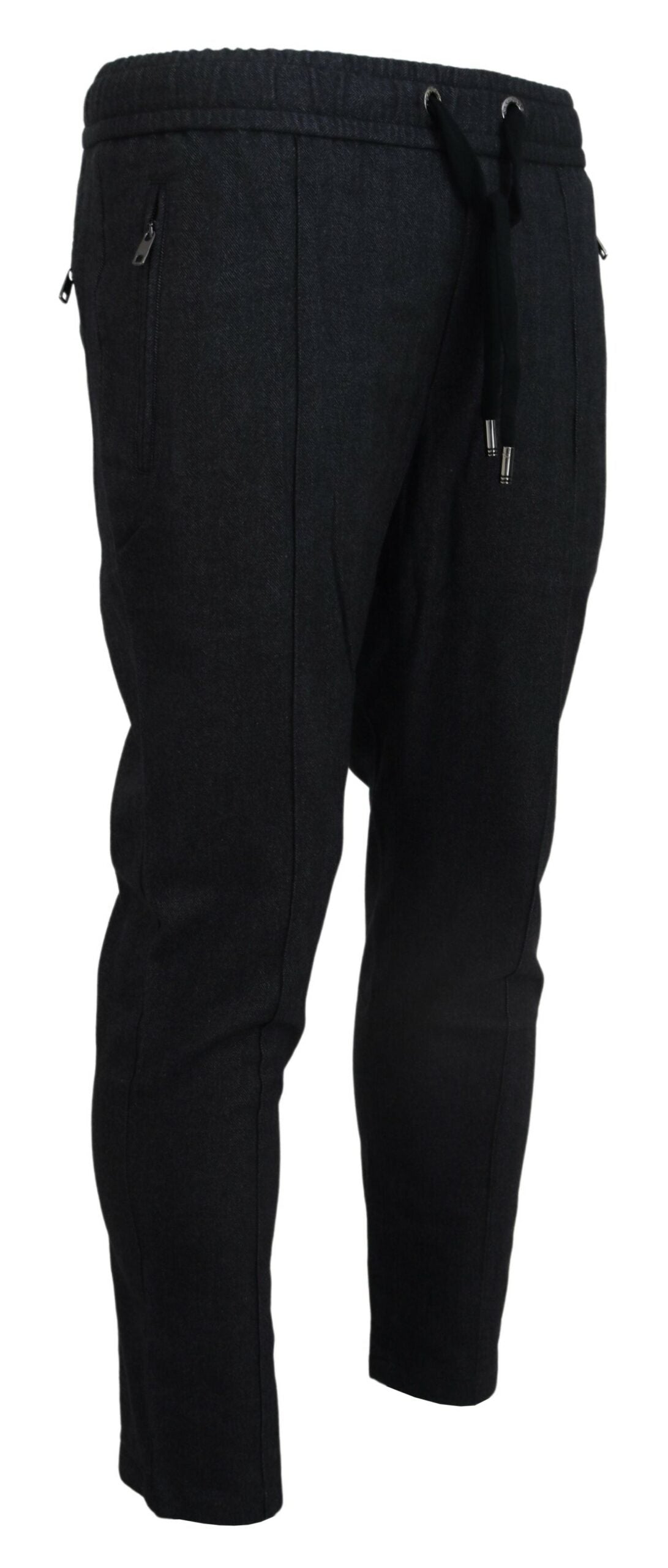 Dolce & Gabbana Gray Cotton Jogger Men Pants - Zeiniez