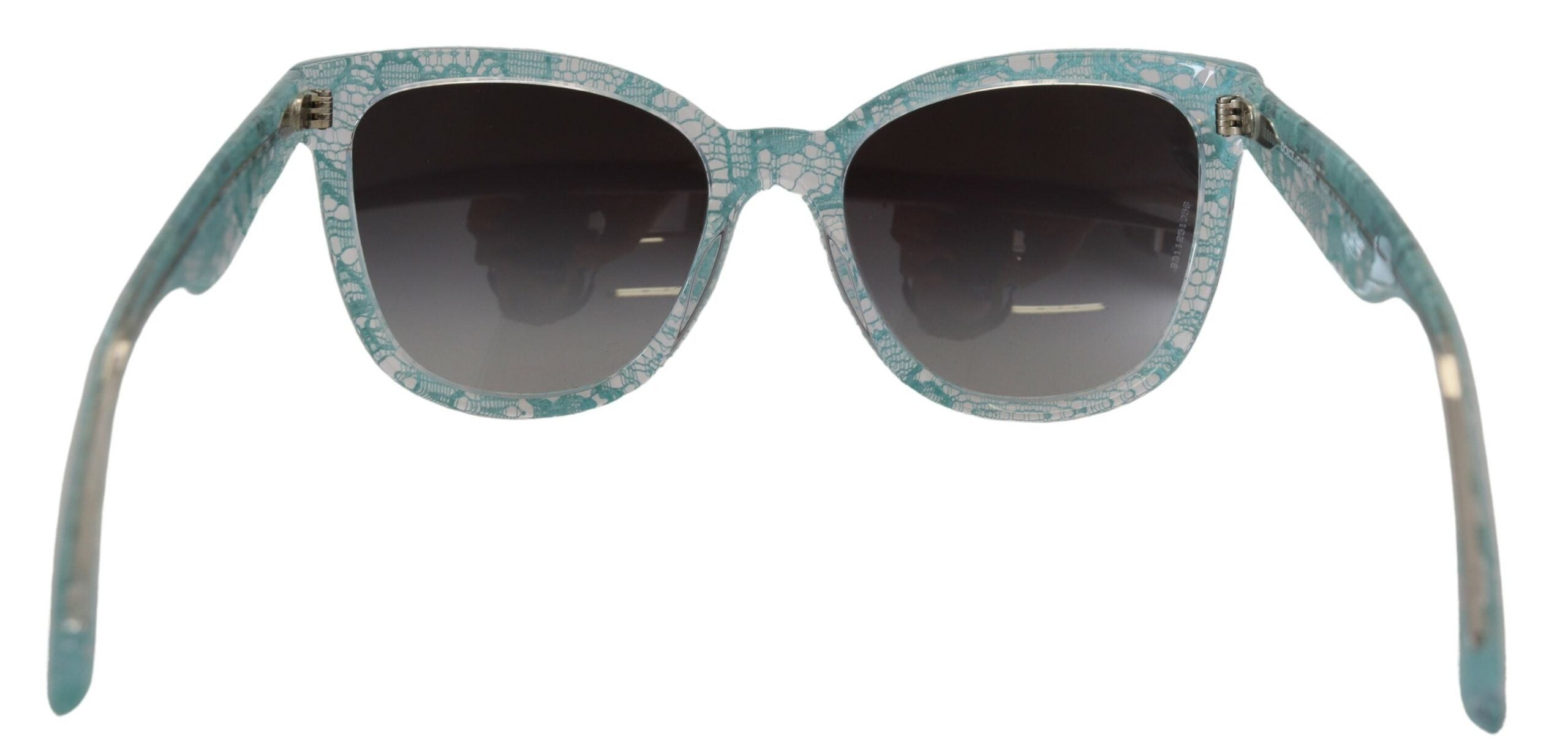 Dolce & Gabbana Blue DG4190 Lace Crystal Acetate Butterfly Sunglasses - Zeiniez