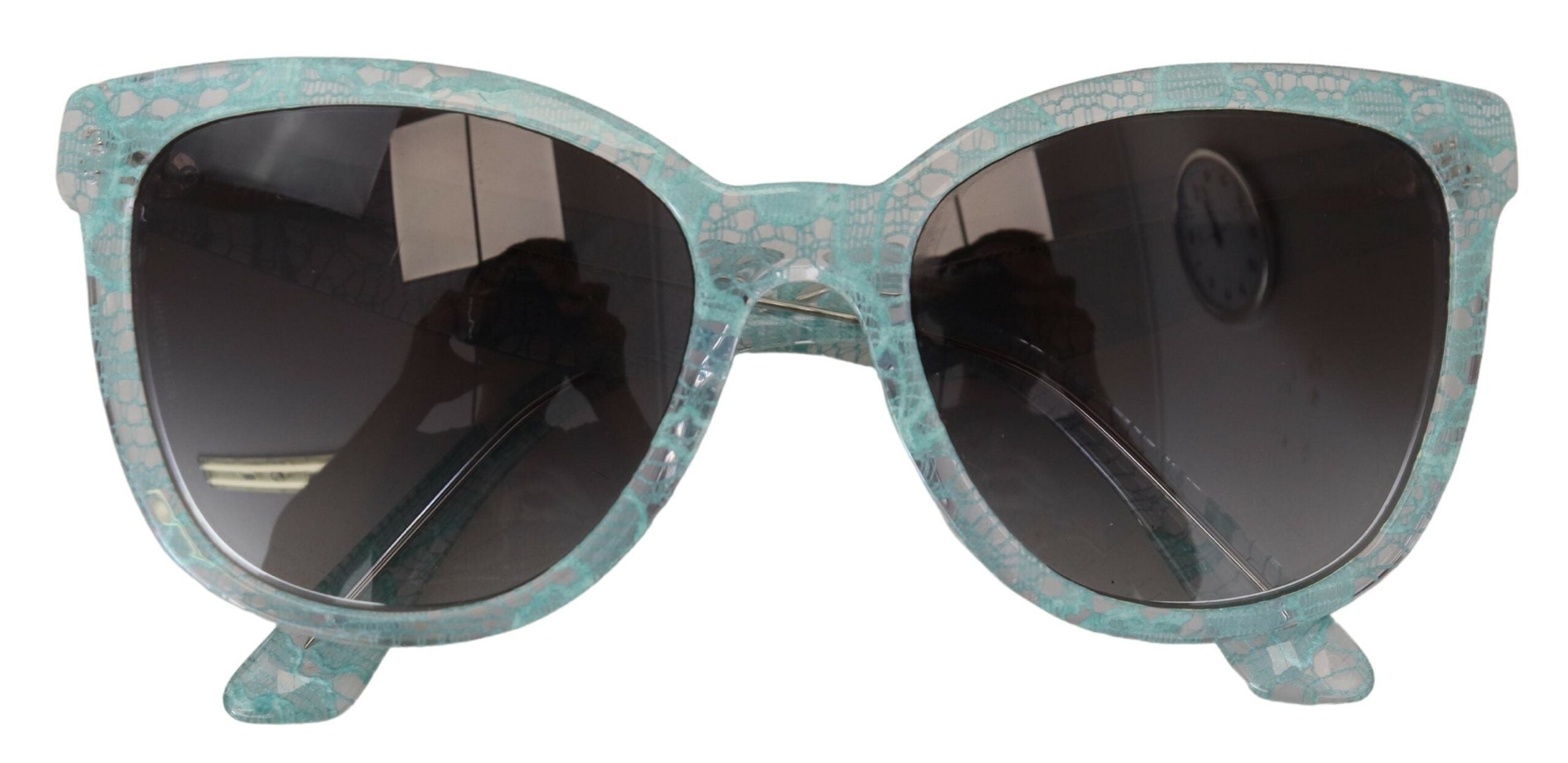 Dolce & Gabbana Blue DG4190 Lace Crystal Acetate Butterfly Sunglasses - Zeiniez