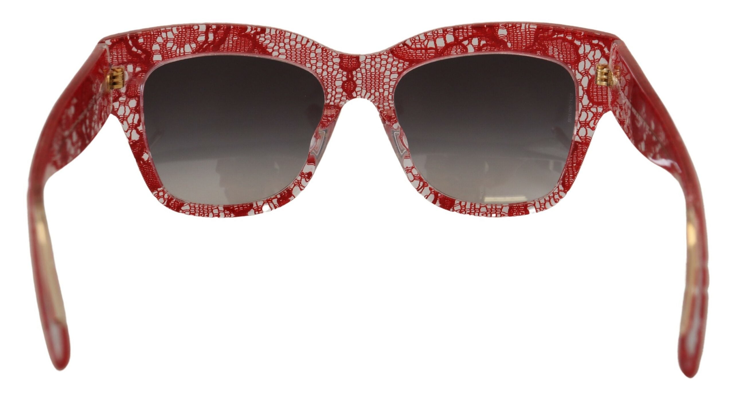Dolce & Gabbana Red DG4231F Lace Acetate Rectangle Shades Sunglasses - Zeiniez
