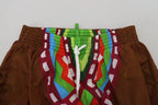 Dsquared² Multicolor Printed Men Beachwear Shorts Swimwear - Zeiniez