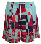 Dsquared² Multicolor Printed Beachwear Shorts Swimwear - Zeiniez