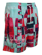 Dsquared² Multicolor Printed Beachwear Shorts Swimwear - Zeiniez