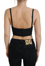 Dolce & Gabbana Pink Leopard Print Cropped Bustier Corset Top - Zeiniez