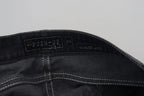 Acht Black Washed Low Waist Slim Fit Cotton Denim Jeans - Zeiniez