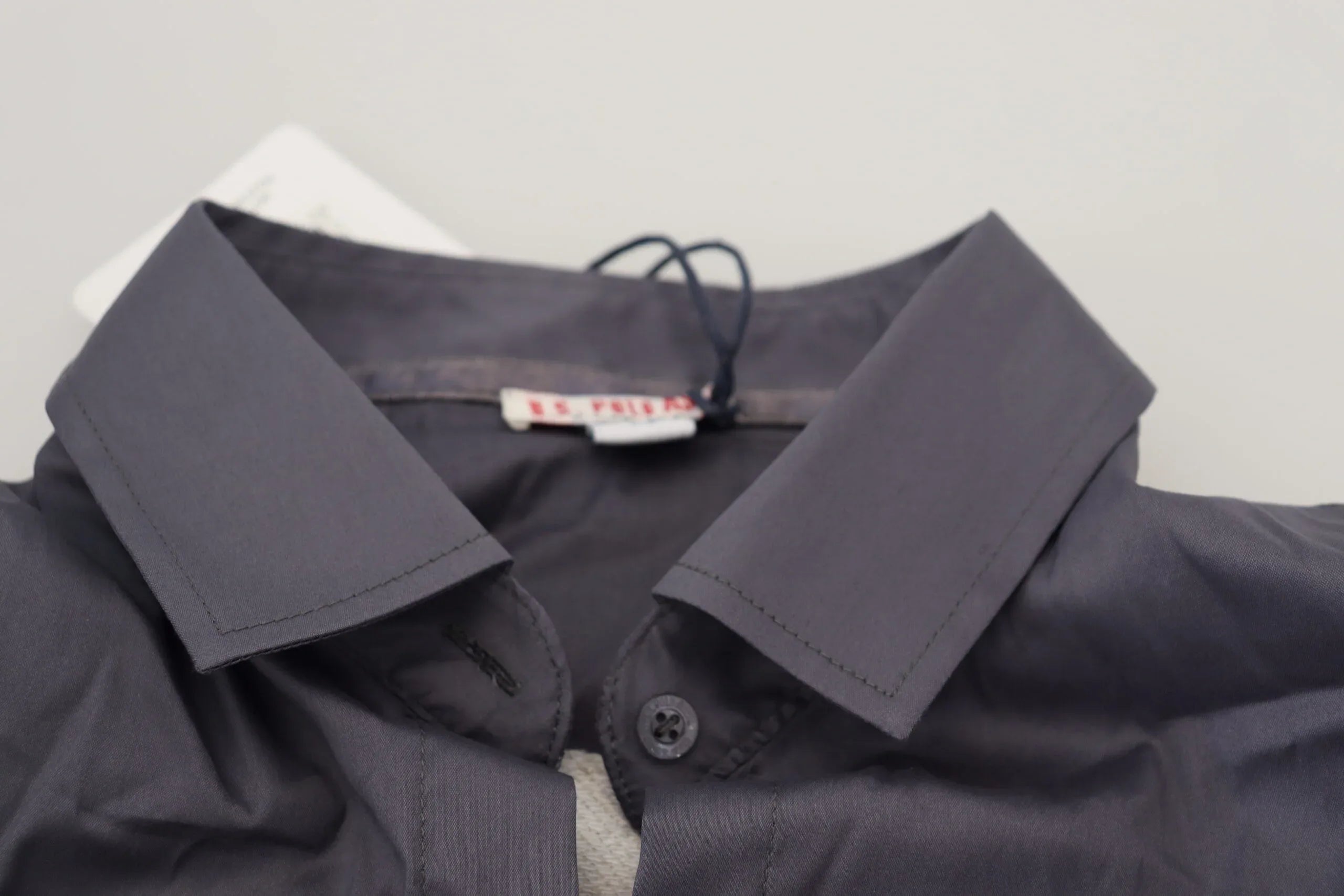 U.S. POLO ASSN. Gray Printed Long Sleeves Collared Top - Zeiniez