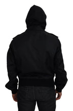 Dolce & Gabbana Black Nylon Hooded Full Zip Men Coat Jacket - Zeiniez