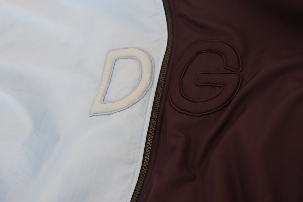 Dolce & Gabbana Black Blue DG Hooded Full Zip Men Jacket - Zeiniez