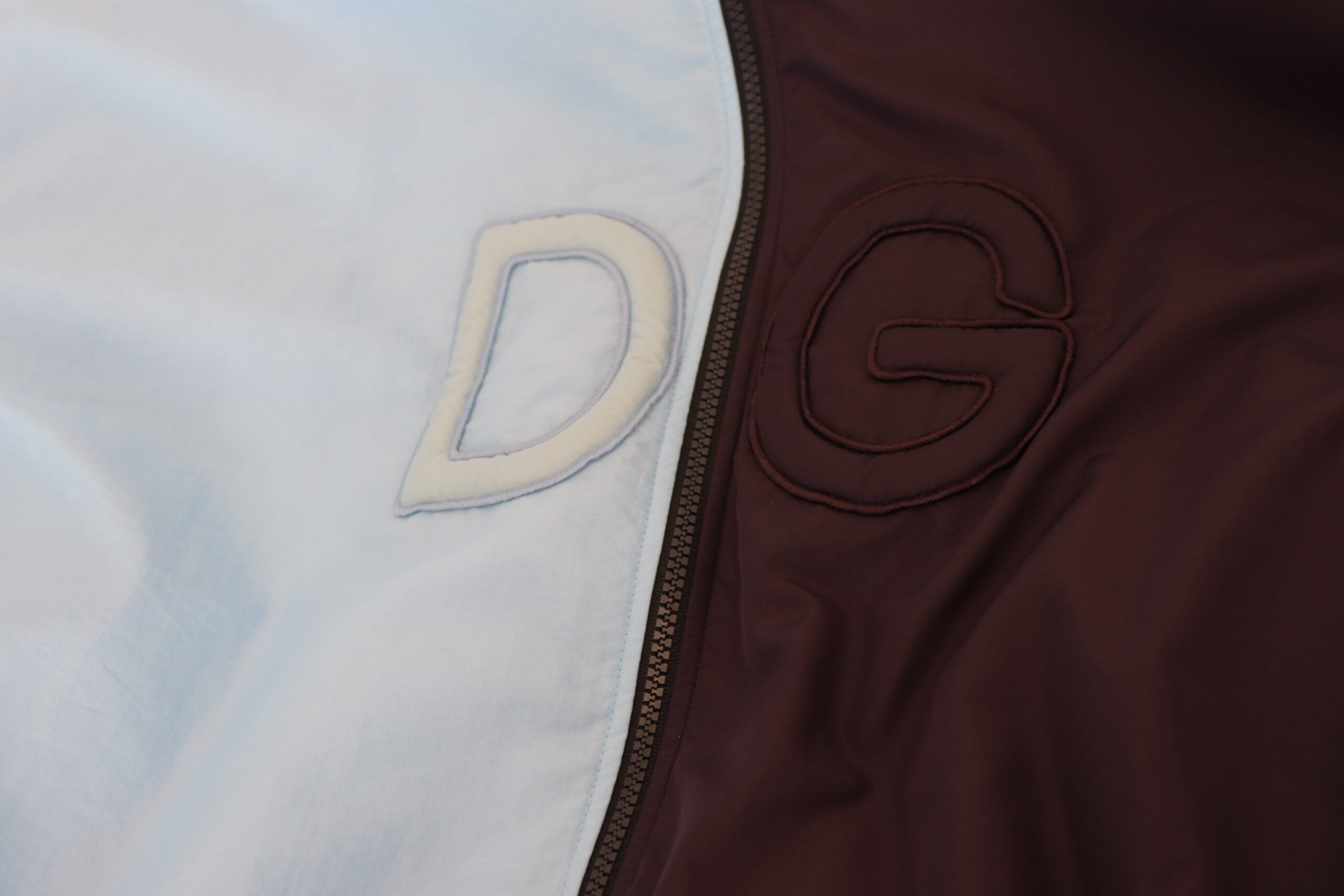 Dolce & Gabbana Black Blue DG Hooded Full Zip Men Jacket - Zeiniez