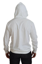 Dolce & Gabbana White Cotton Hooded Sweatshirt Logo Sweater - Zeiniez