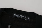 Dolce & Gabbana Black Cashmere Button Pullover Sweater - Zeiniez