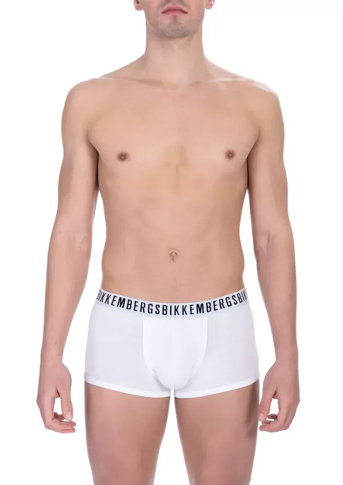 Bikkembergs White Cotton Men's Trunk - Zeiniez