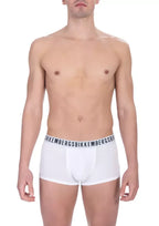 Bikkembergs White Cotton Men's Trunk - Zeiniez