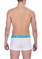 Bikkembergs White Cotton Men's Trunk Underwear - Zeiniez
