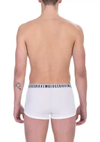 Bikkembergs White Cotton Men's Trunk - Zeiniez