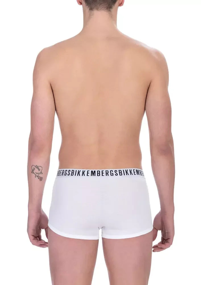 Bikkembergs White Cotton Men's Trunk - Zeiniez