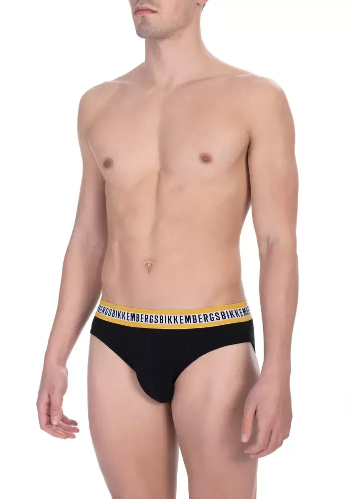Bikkembergs Black Cotton Men Brief - Zeiniez