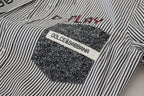 Dolce & Gabbana Black White Striped Printed Casual Cotton Shirt - Zeiniez