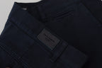 Dolce & Gabbana Blue Cotton Dress Formal Men Pants - Zeiniez