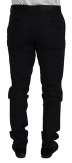 Dolce & Gabbana Black Wool Chino Dress Formal Pants - Zeiniez