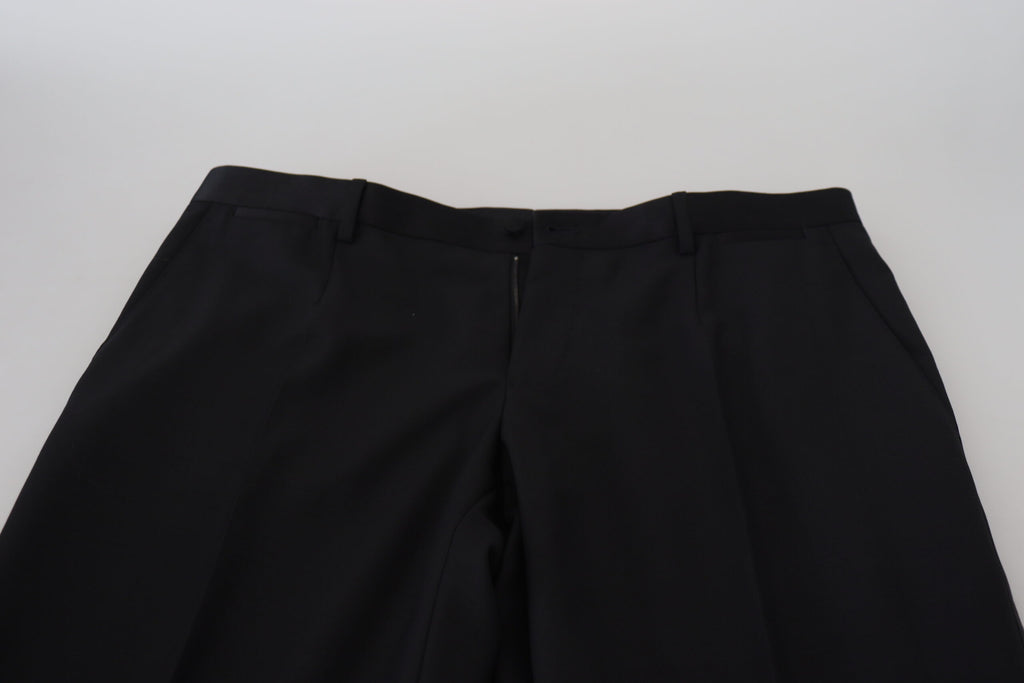 Dolce & Gabbana Black Wool Chino Dress Formal Pants - Zeiniez