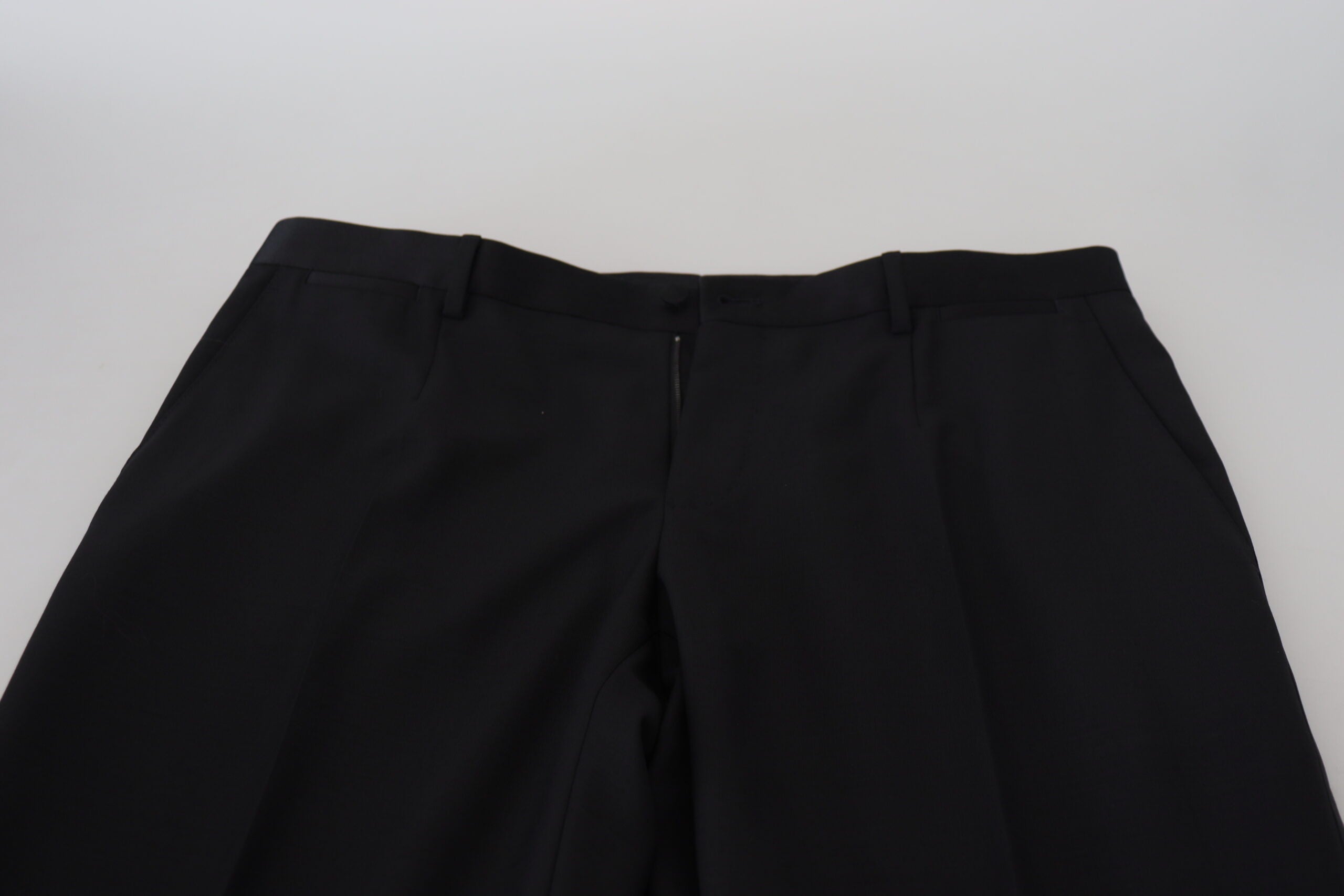 Dolce & Gabbana Black Wool Chino Dress Formal Pants - Zeiniez