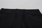 Dolce & Gabbana Black Wool Chino Dress Formal Pants - Zeiniez