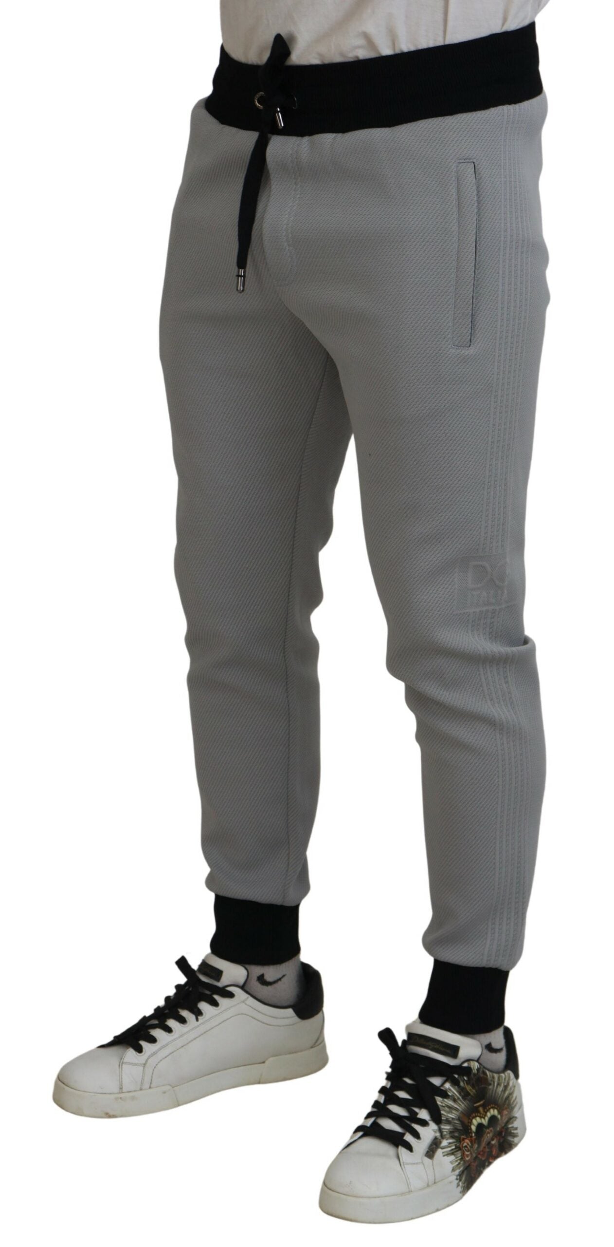 Dolce & Gabbana Gray Polyester Sweatpants Jogger Pants - Zeiniez