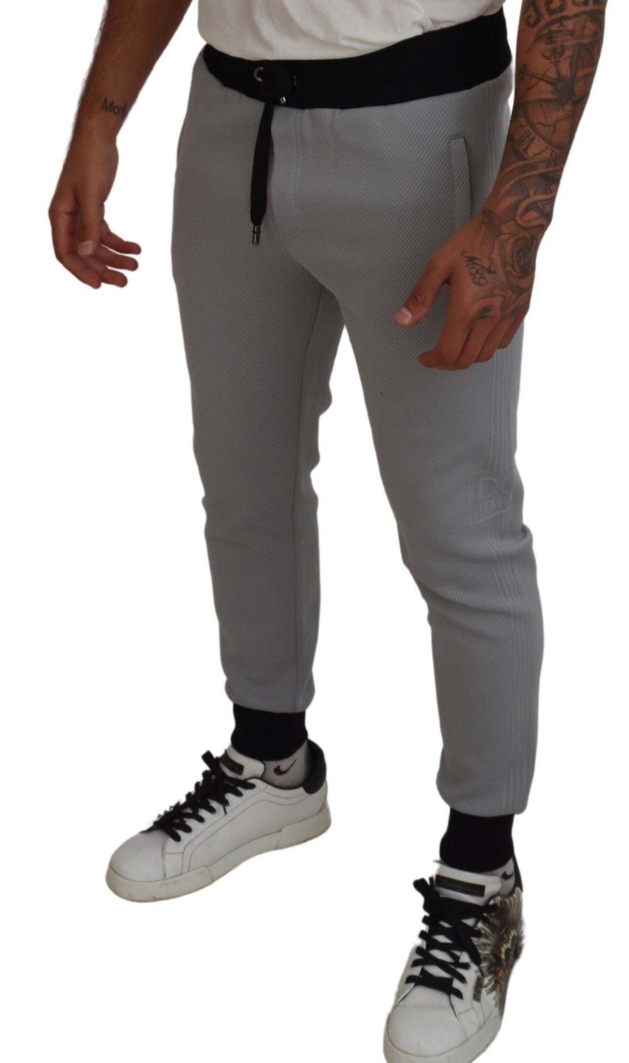Dolce & Gabbana Gray Polyester Sweatpants Jogger Pants - Zeiniez
