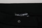 Dolce & Gabbana Black Wool Horseshoe Jogger Pants - Zeiniez