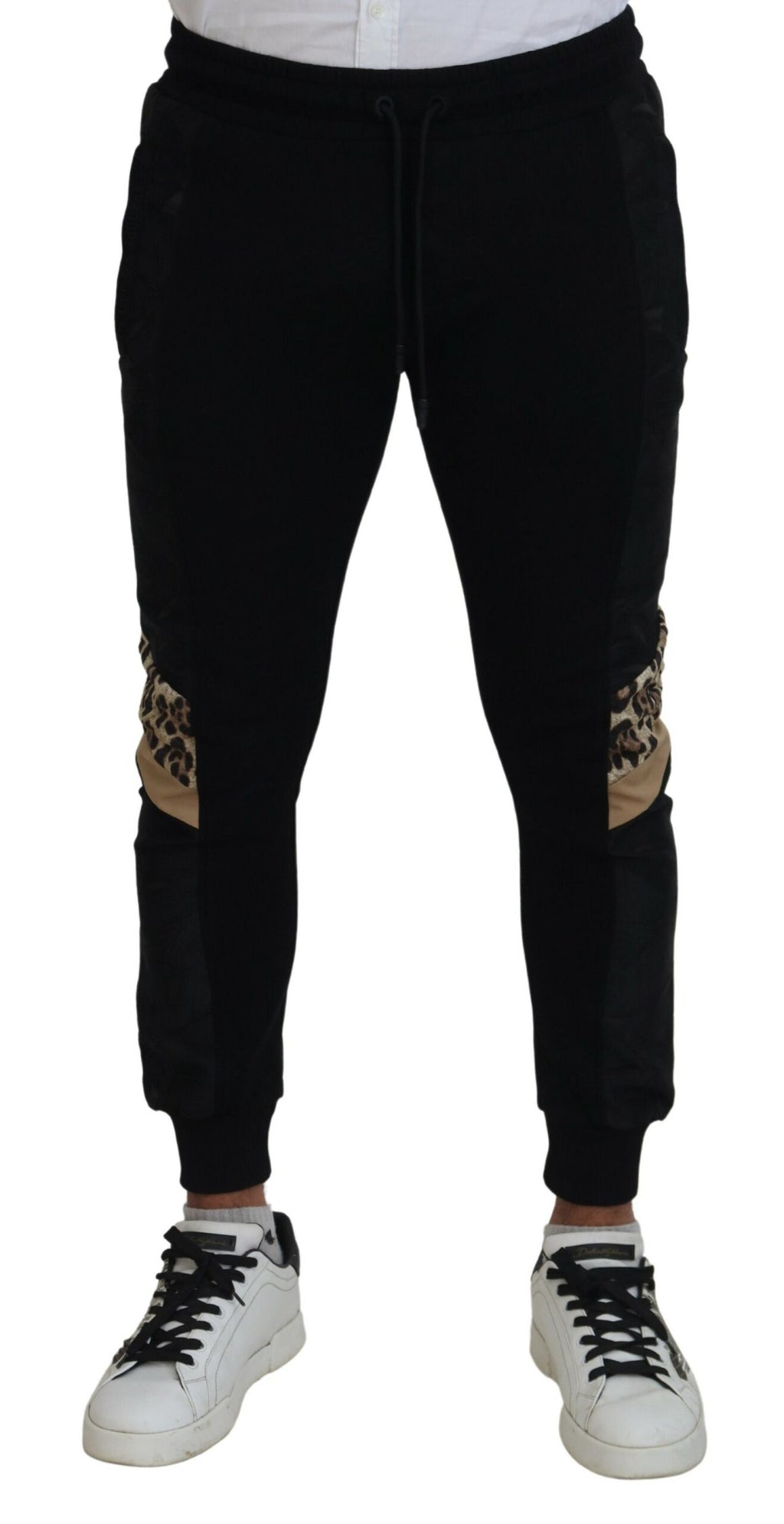 Dolce & Gabbana Black Polyester Skinny Jogger Men Pants - Zeiniez