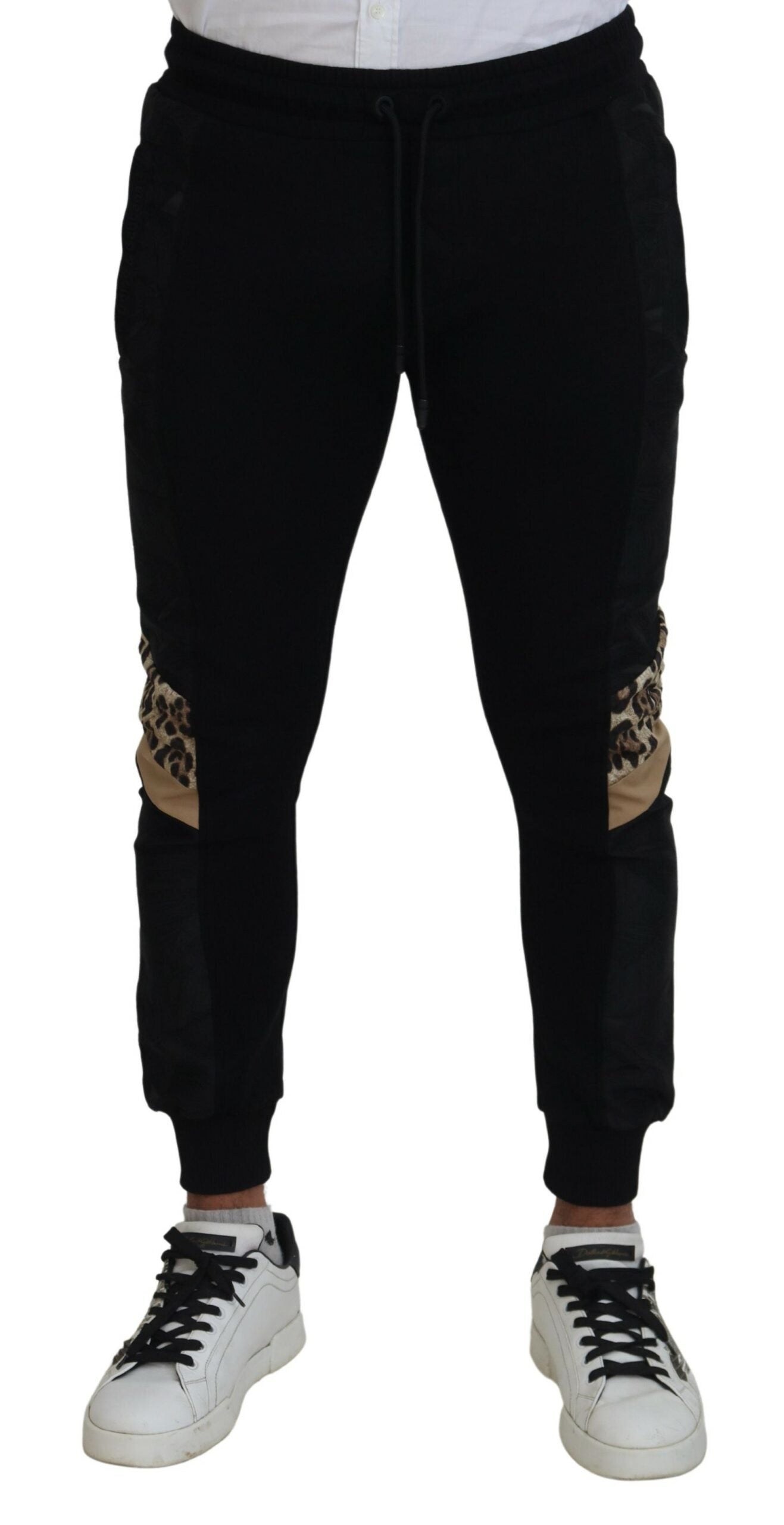 Dolce & Gabbana Black Polyester Skinny Jogger Men Pants - Zeiniez