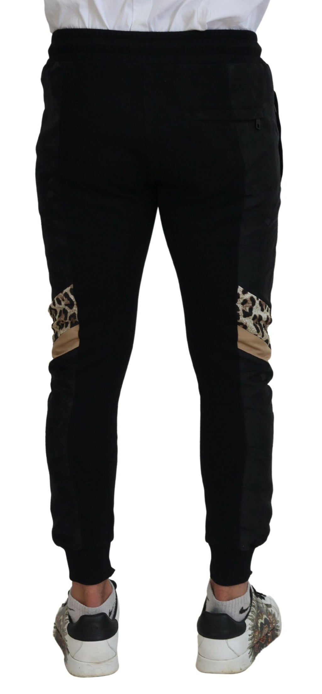 Dolce & Gabbana Black Polyester Skinny Jogger Men Pants - Zeiniez