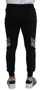 Dolce & Gabbana Black Polyester Skinny Jogger Men Pants - Zeiniez